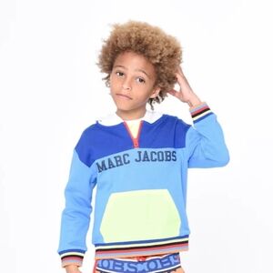 Marc Jacobs Kids Logo Cotton Jersey Hoodie Sz 6